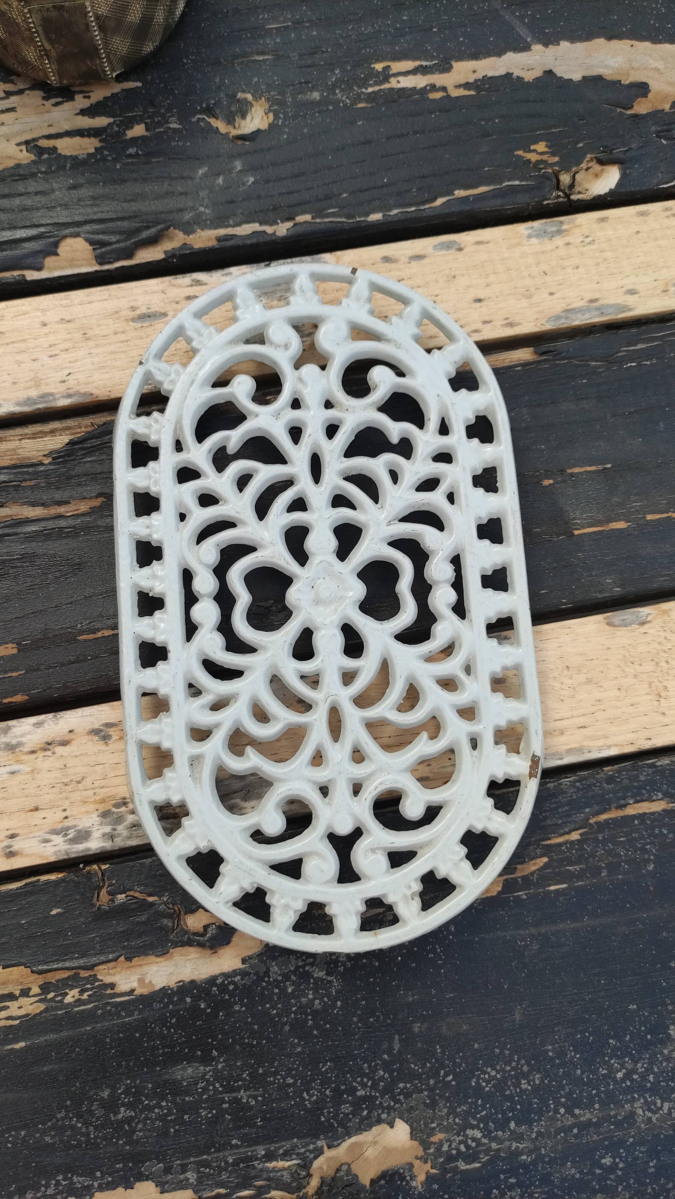 Vintage cast iron underside