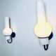 Model C1666 Quinquet Wall Lamps In Opal Glass By Raak Amsterdam, The Netherlands 1960S