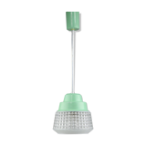 Small Mid-century Turquoise Glass Ceiling Lamp, 60s