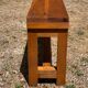 Paire de bancs modernistes en bois années 70