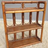Rattan wall shelf 3 shelves