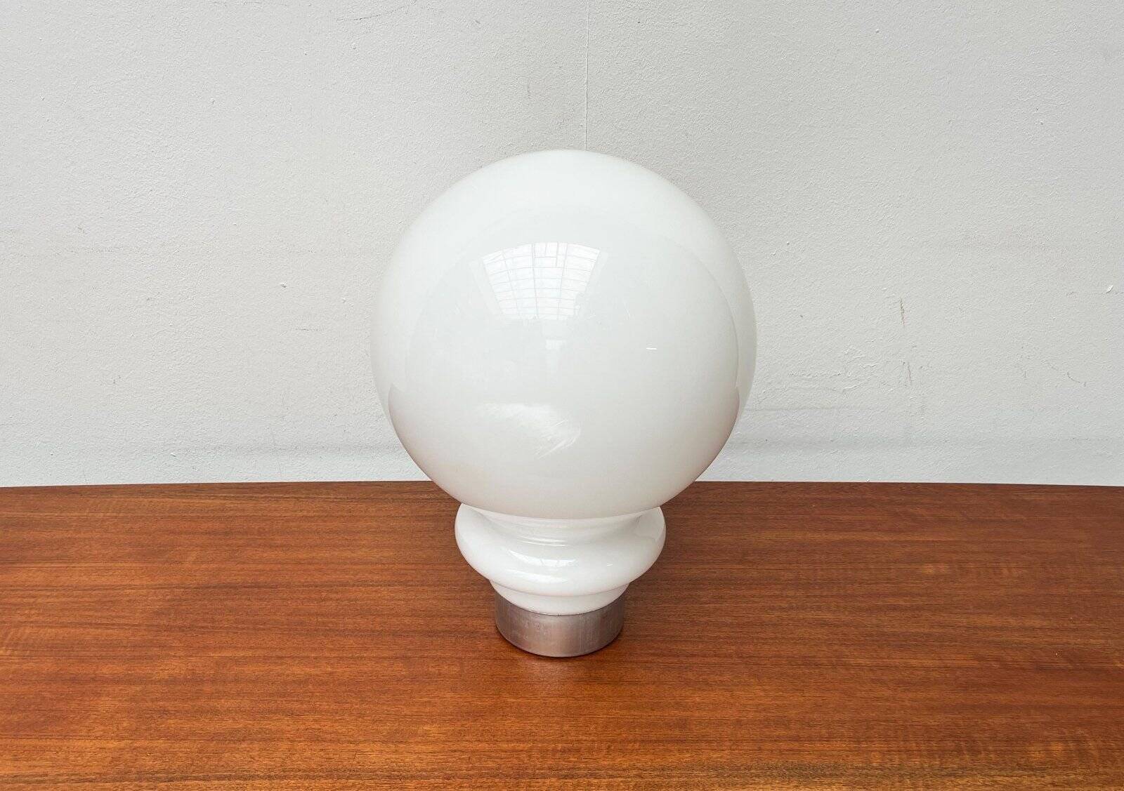 Italian replacement glass for mid-century space age spy lamp by Mazzega, 1960s.