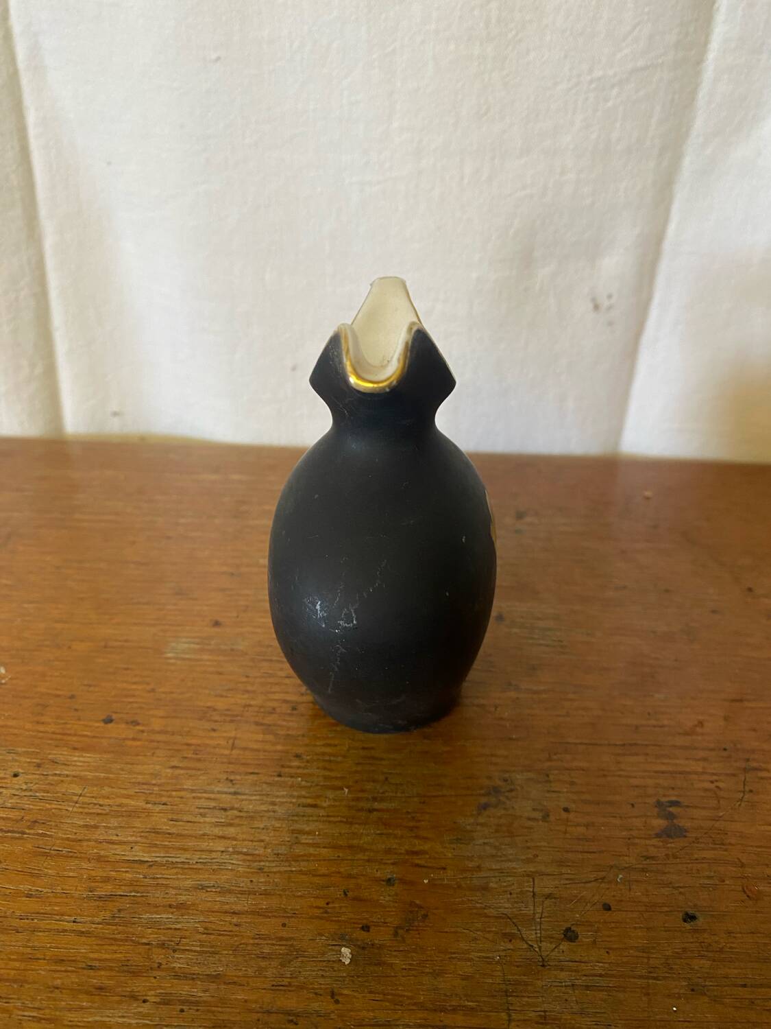 Antique Pitcher ROYAL Porcelain Bavaria Painted Decor + 22K Gold Vintage #C