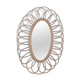 1960 rattan mirror