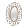 1960 rattan mirror