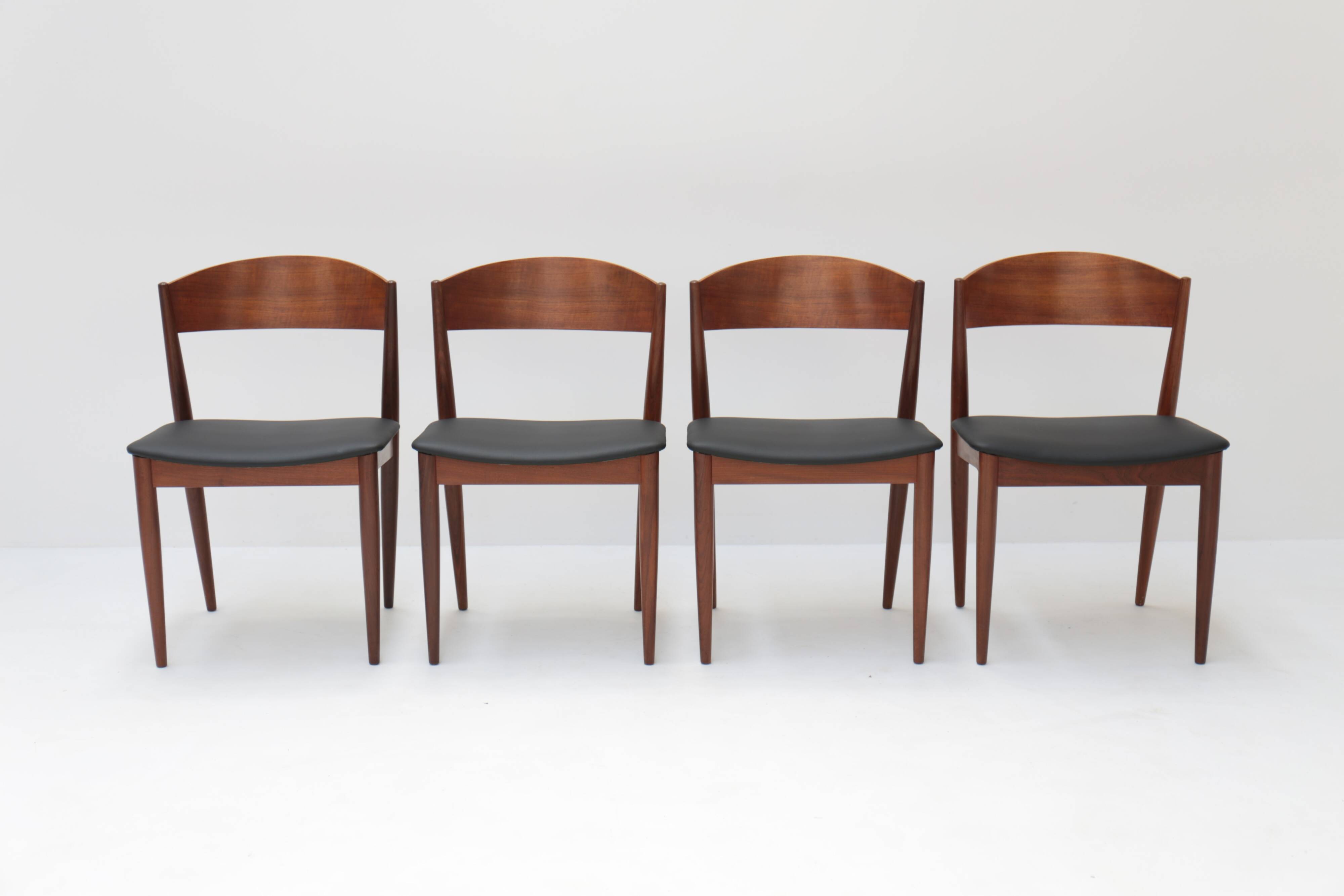 Set of 4 Danish chairs Jydsk Mobelindustri, 1960s