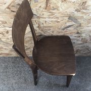 Série de 6 chaises bistrot scandinave bois vintage