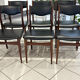 Set of 6 Scandinavian teak chairs, 1970s design.