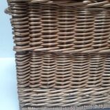 Wicker trunk L75xH53xD48 vintage