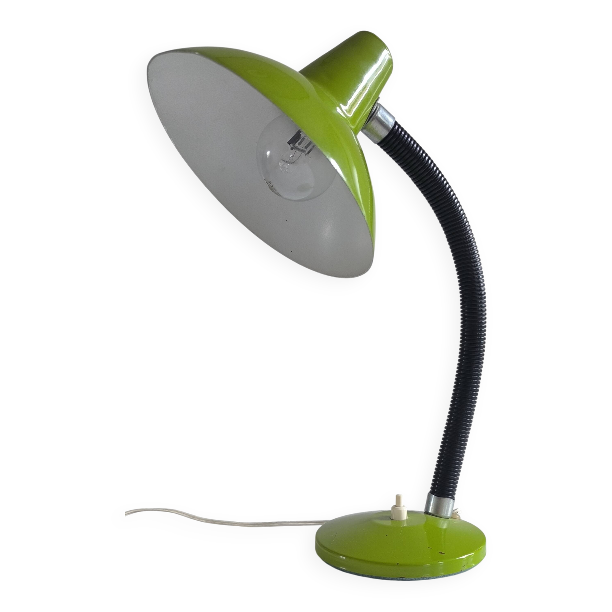 Apple green table lamp 1960