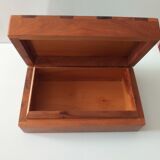 1970 vintage walnut branding cigar box