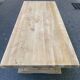 Large extendable monastery table stripped in raw solid oak 200 cm