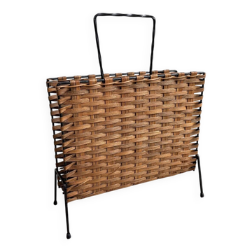 Vintage magazine stand / magazine basket