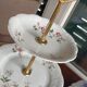 Dumb servant with 3 floors in Berry porcelain by SFP