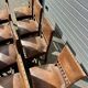 Set of 12 Henri II neo-Renaissance style walnut chairs