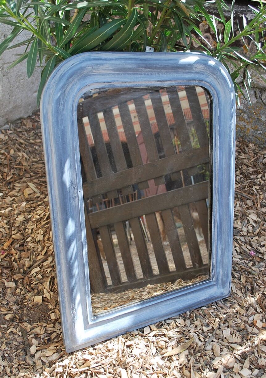 Old patinated mirror - 71x53cm