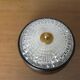 Wall lamp " starred " 2 fires, diamond glass and brass years 50 60
