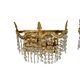 2 appliques Strass - dorées - Années 60