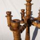 Large turned wooden candlestick