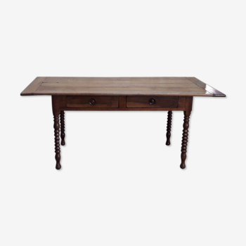 Walnut farmtable, 19th