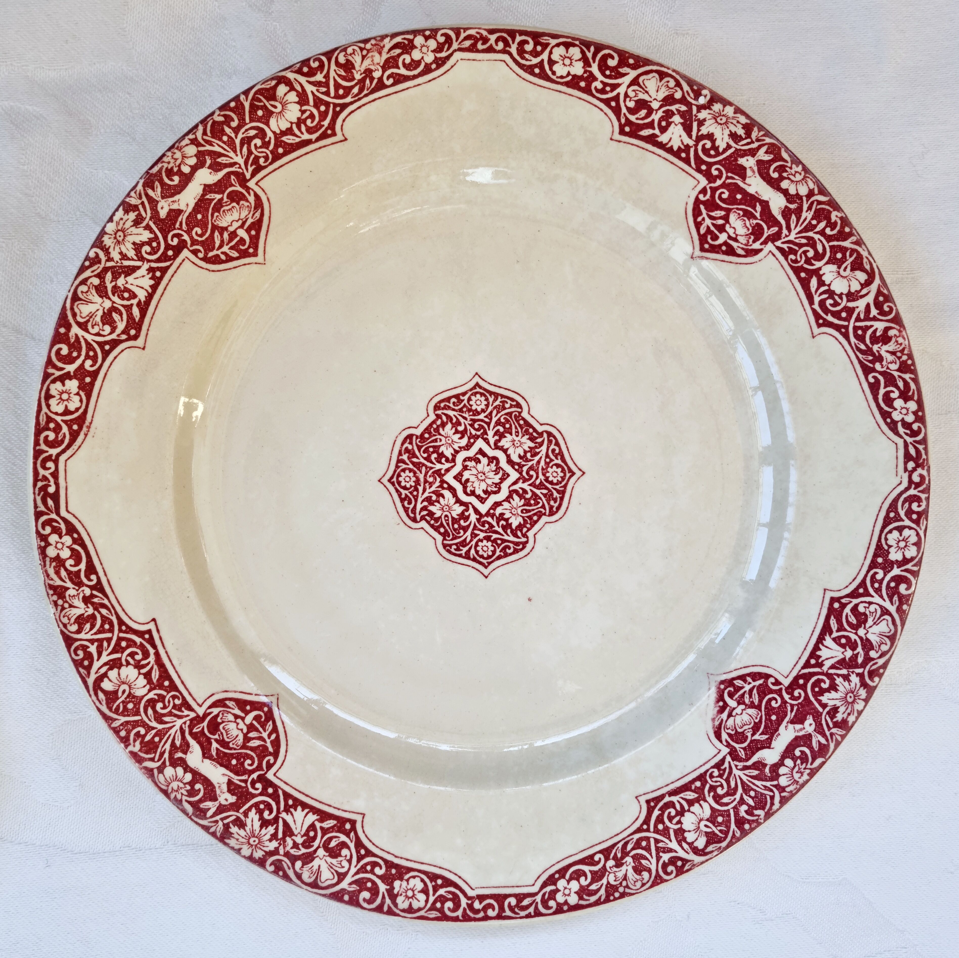 Set of 2 plates earth of iron Jules Vieillard