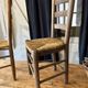 Lot 6 chaises paillées fin 19 eme