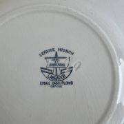 Set of 4 flat plates Creil and Montereau Labrador