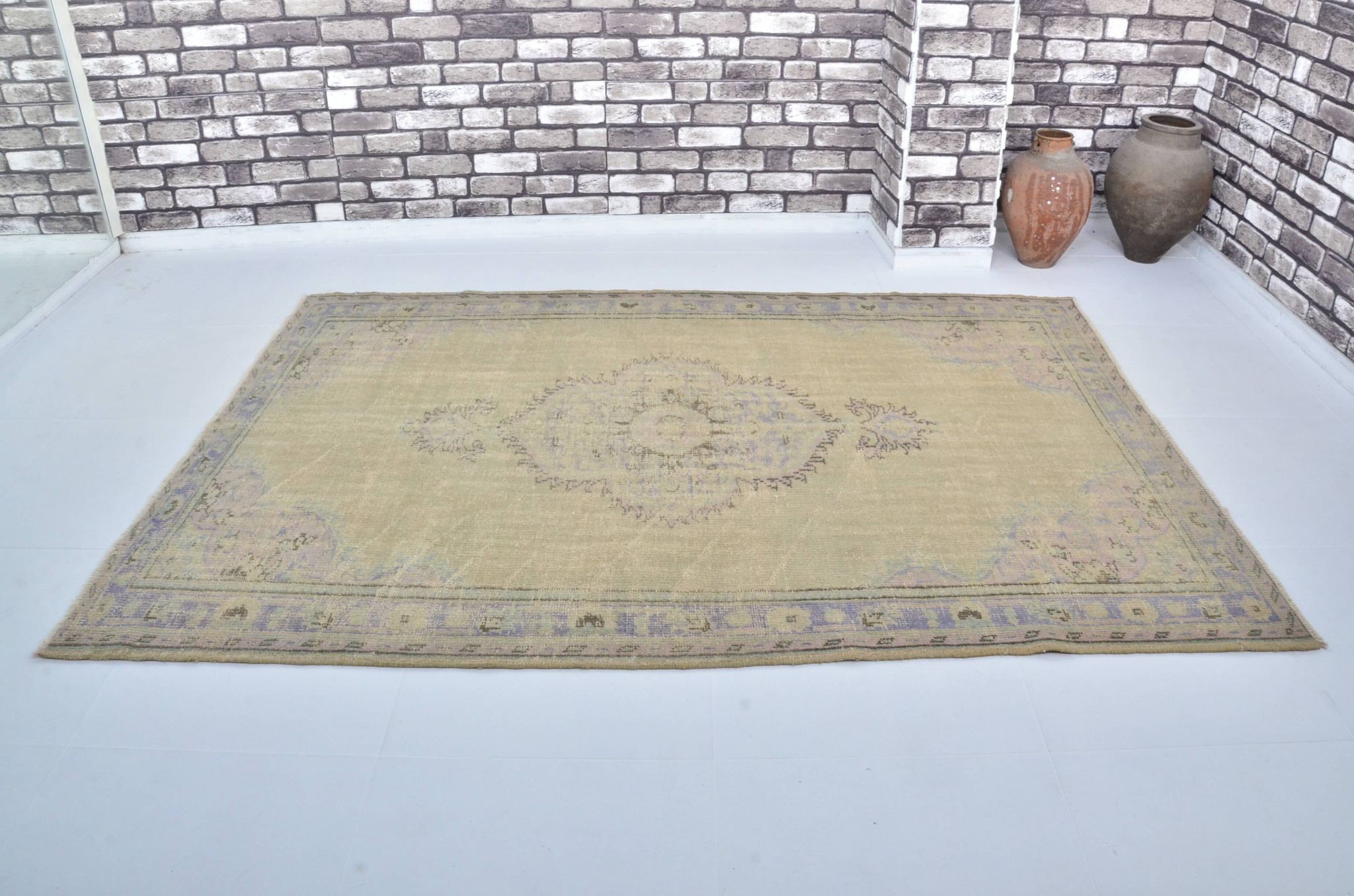 Tapis vintage turc Oushak sku 3201