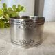 White metal napkin ring