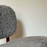 Danish MidCentury Lounge Chair Sheep Skin 50s