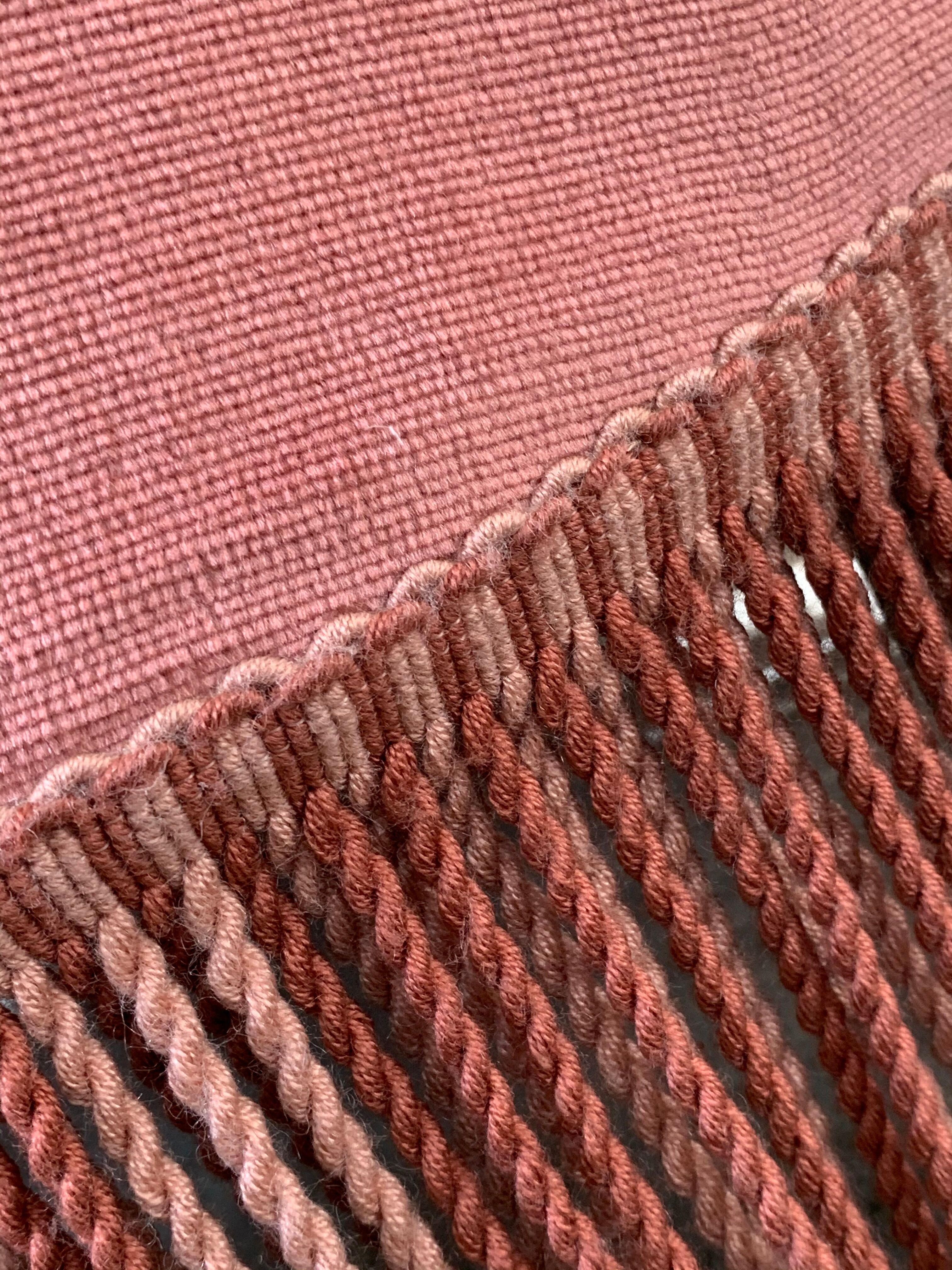 Pink velvet padded toad chair