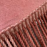 Pink velvet padded toad chair