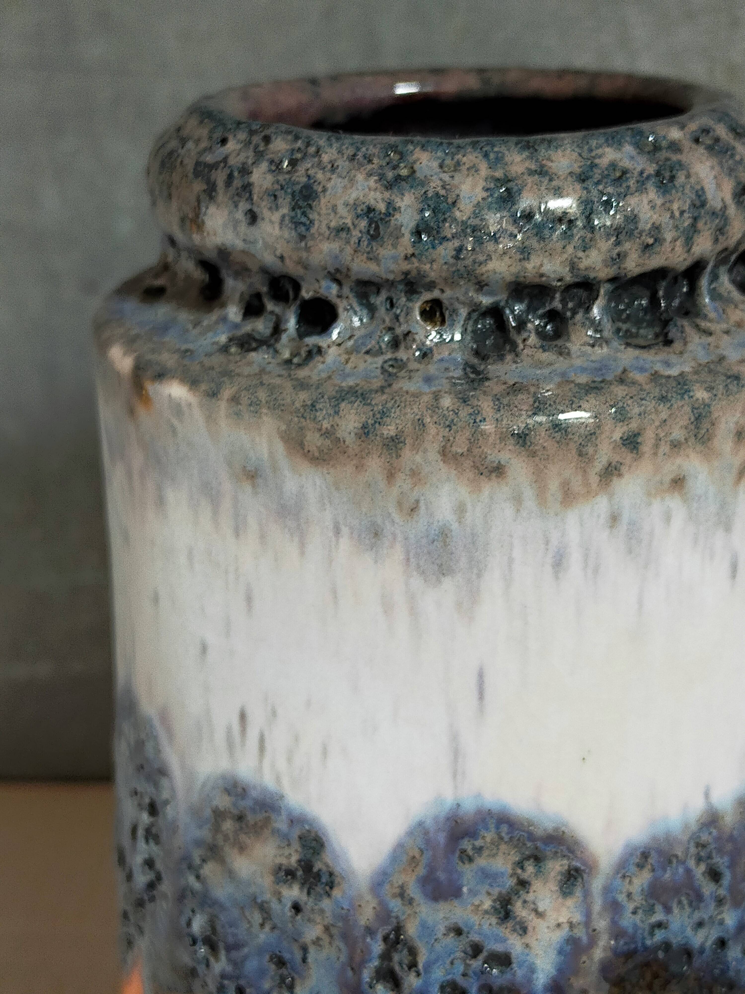 FAT LAVA vintage gray foam ceramic vase