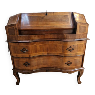 Vintage secrétaire à pente galbée