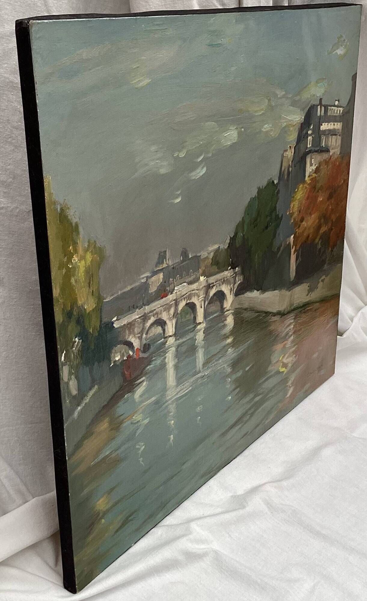 Painting signed Oil on canvas circa 1989 dimension: height -67cm- Length -73 cm-