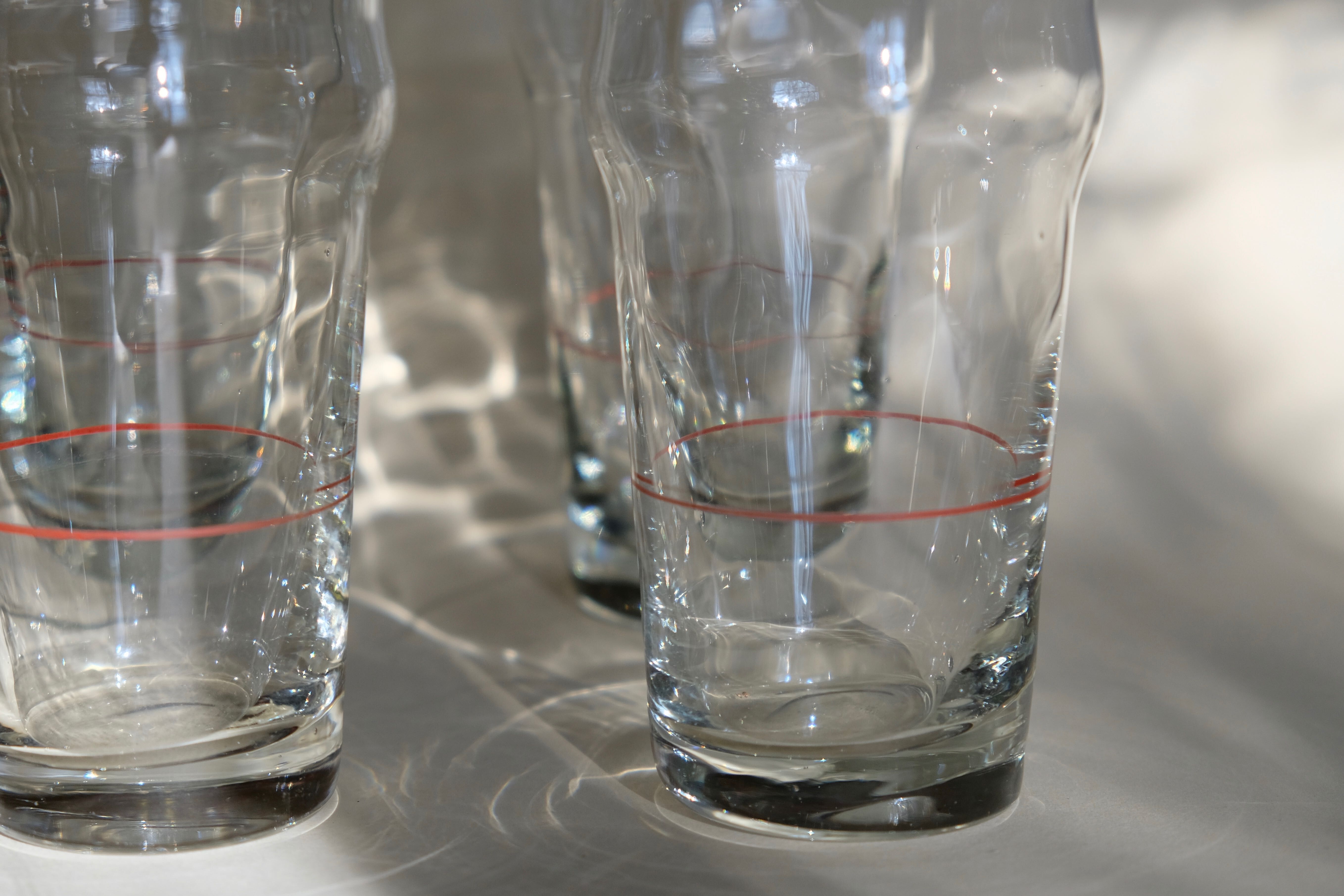 Antique pastis glass