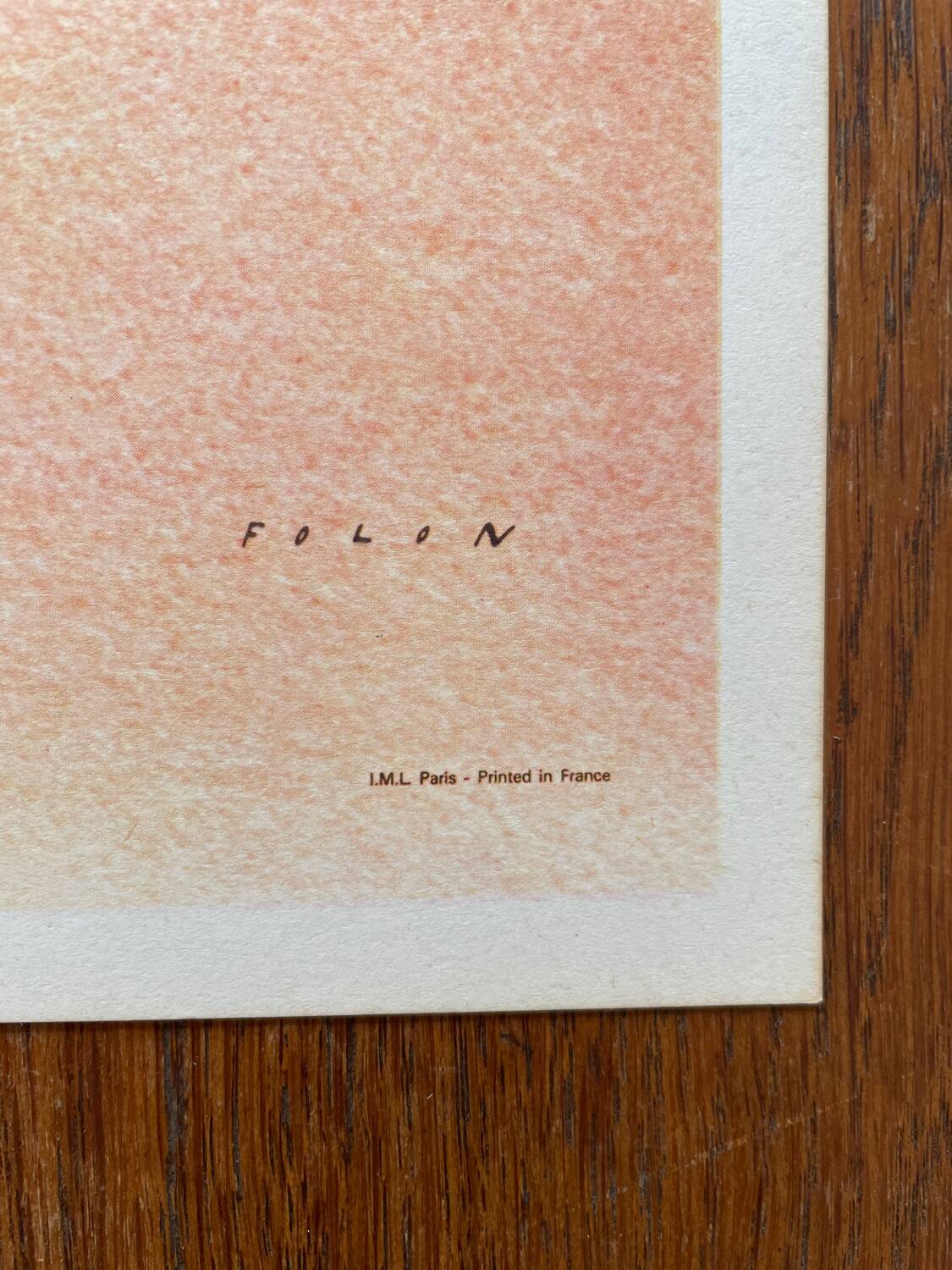 Folon poster - Amnesty International 1977