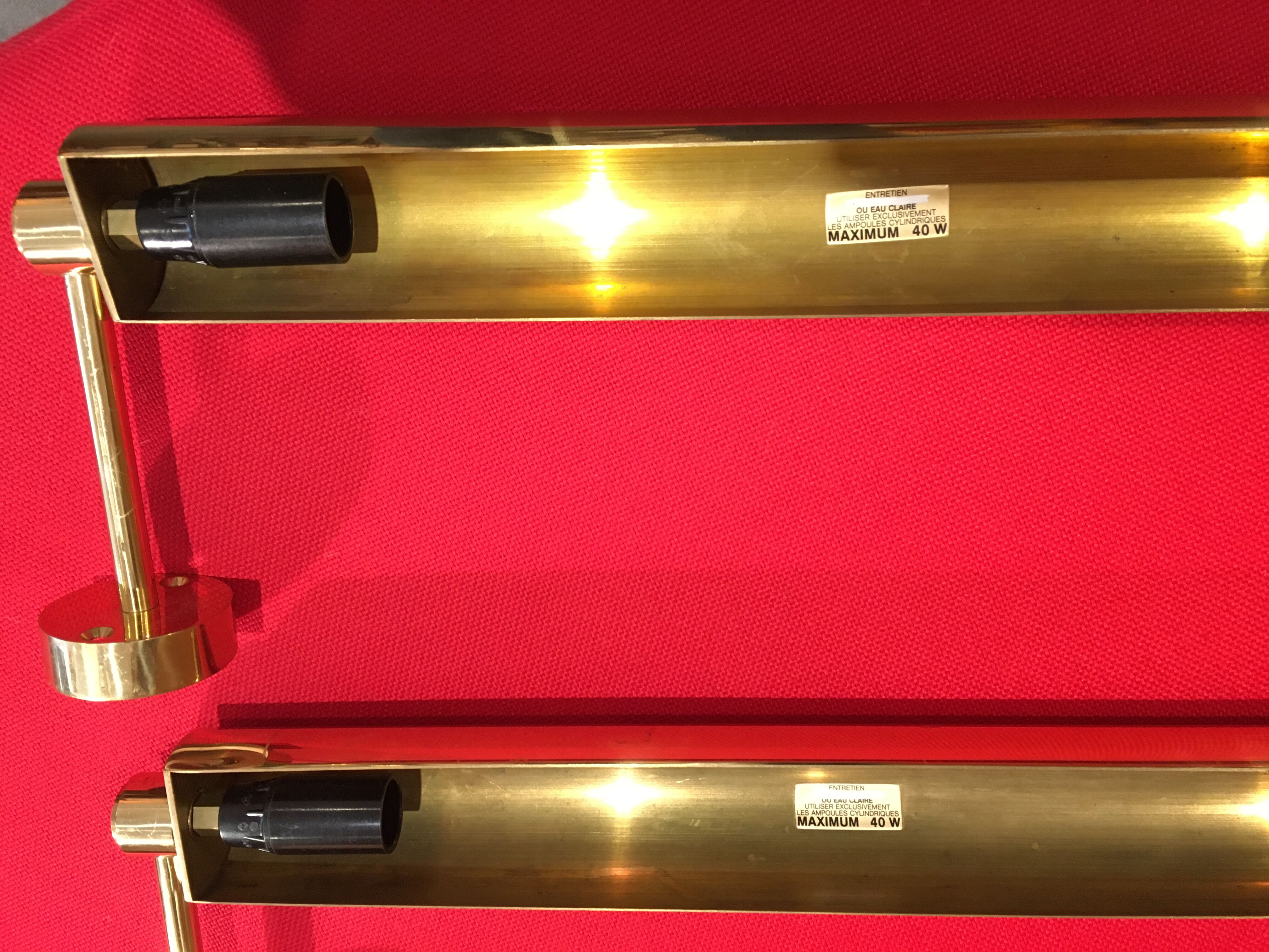 Pair of paintings sconces, 1970s