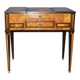 Coiffeuse Louis XVI en Marqueterie de Bois de Rose et Palissandre XVIIIe