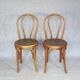 2 chaises Bistrot vers 1910 assise bois thermoformées