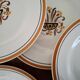 Antique Creil and Montereau Earthenware Dessert Plates, Eye Pattern