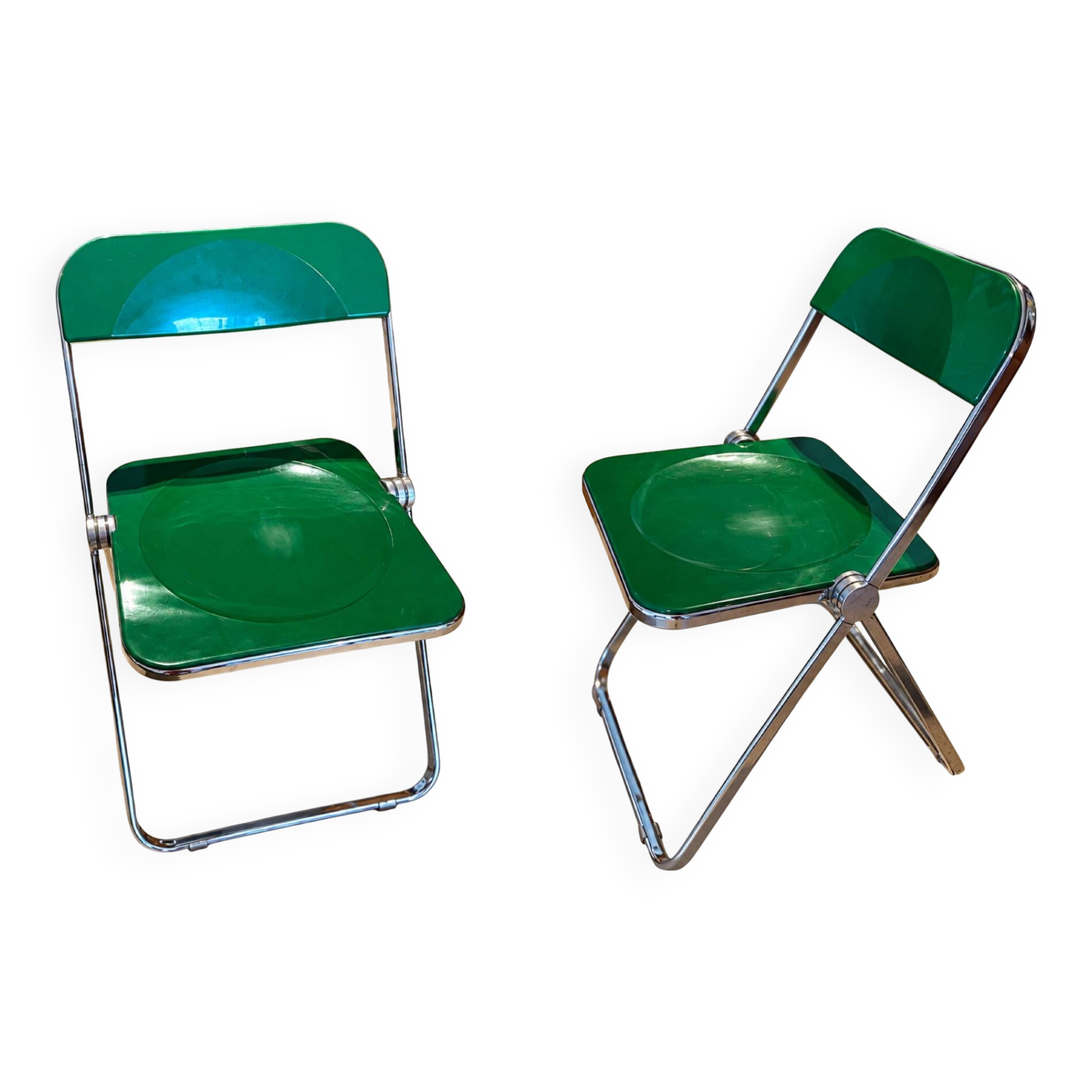 Green Plia 1960 Giancarlo Piretti for Anonima Castelli