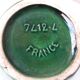 Green ceramic pitcher