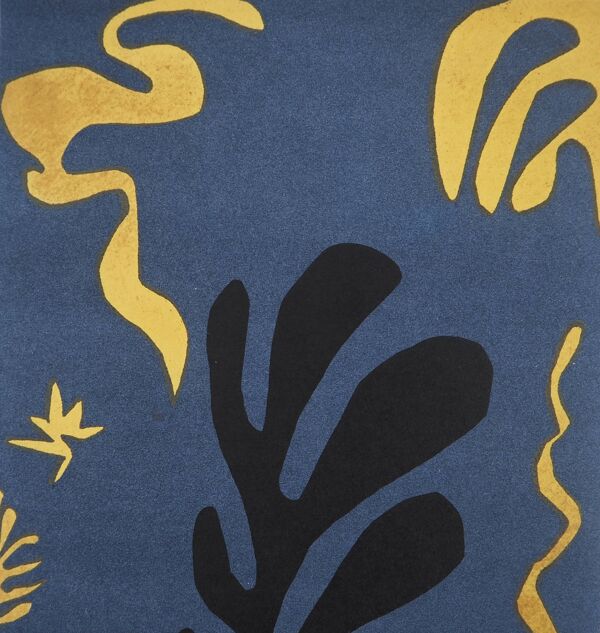 Henri matisse : découpage - lithographie signée