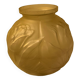 Art Deco ball vase decorated with tulips