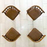 Series of 4 chairs Thonet 1960