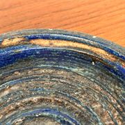 Mid-century modern Danish studio pottery bowl by Tue Poulsen for Tue Keramik, 1960s.