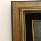 Portrait young girl reading repro worthy of Albert Anker