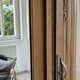 Armoire Art déco, 3 portes, 1 miroir, sablée