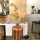 Copper and silk lamp, 1970